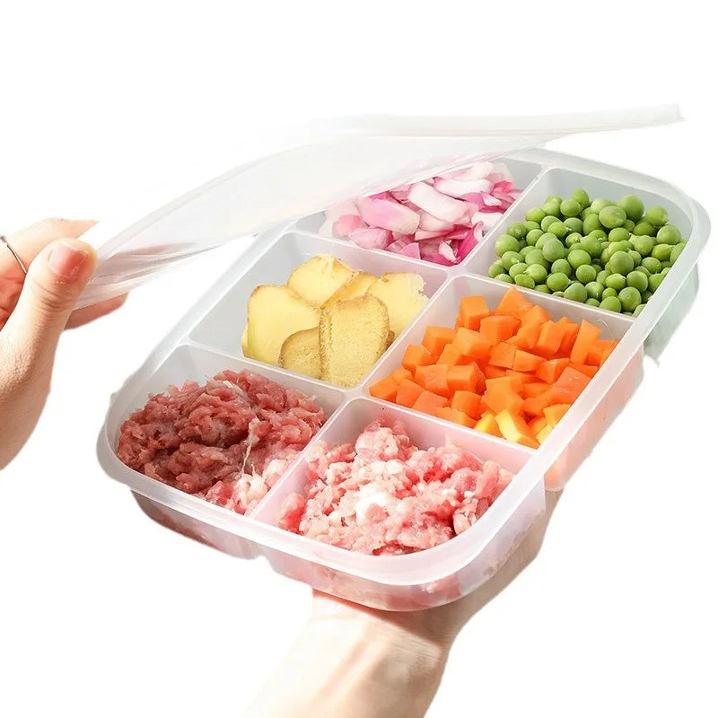 fridge Food retain freshnessBoxes Meat and vegetables Refrigerated container StackableKitchen food classification tool