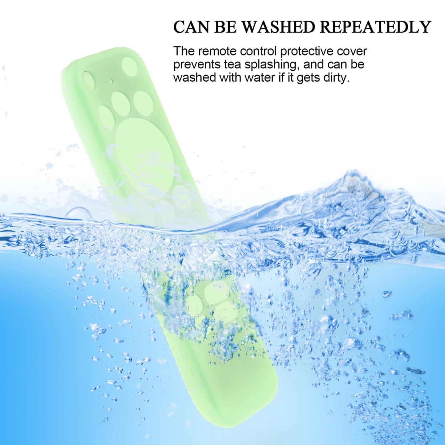 Protective Cover Fit for Onn Android TV 4K UHD Streaming Device 2K Streaming Stick Remote Anti-Slip Silicone Case with Lanyard