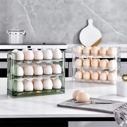 New Egg Storage Box Refrigerator Organizer Food Containers Egg Fresh-keeping Case Holder Tray Dispenser Kitchen Storage Boxes