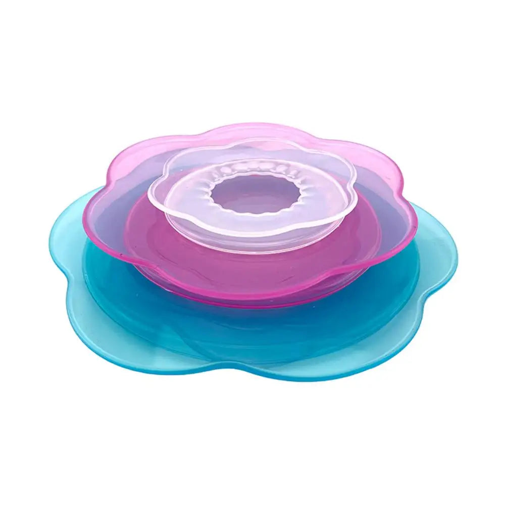 Silicone Stretch Lids Set Reusable Food Petal-Shaped Bowl Covers Round Petal-Shaped Elastic Food Container Fresh-Keeping Cover