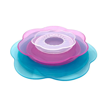 Silicone Stretch Lids Set Reusable Food Petal-Shaped Bowl Covers Round Petal-Shaped Elastic Food Container Fresh-Keeping Cover