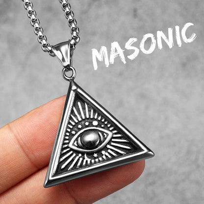 Salomon Masonic Star of David Stainless Steel Men Necklaces Pendant Chain Punk New in For Women Fashion Jewelry Gifts Wholesale