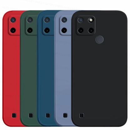 For Realme C21 Case Realme C21 C21Y C25Y C25 C25S C30S C30 C31 C33 C35 C55 Liquid Silicone TPU Shockproof Bumper Phone Cover