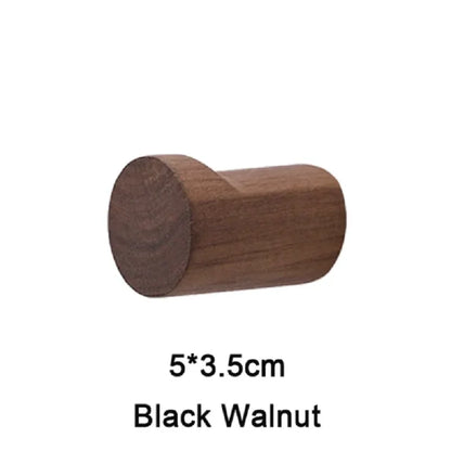 Walnut Hook Modern Minimalist Coat Hook Closet Hanger Towel Rack Hook Home Keys Decoration Wall Mounted Hook