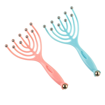 Head Massager Comfortable Stress Relief Tool Scalp Scratcher Portable Neck Massage Tool For Stress Relief Home Relaxation
