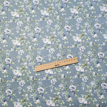 160x50cm Vintage Rose Flower Cotton Fabric Cotton Bedding Cotton Clothing Hair Ring Fabric