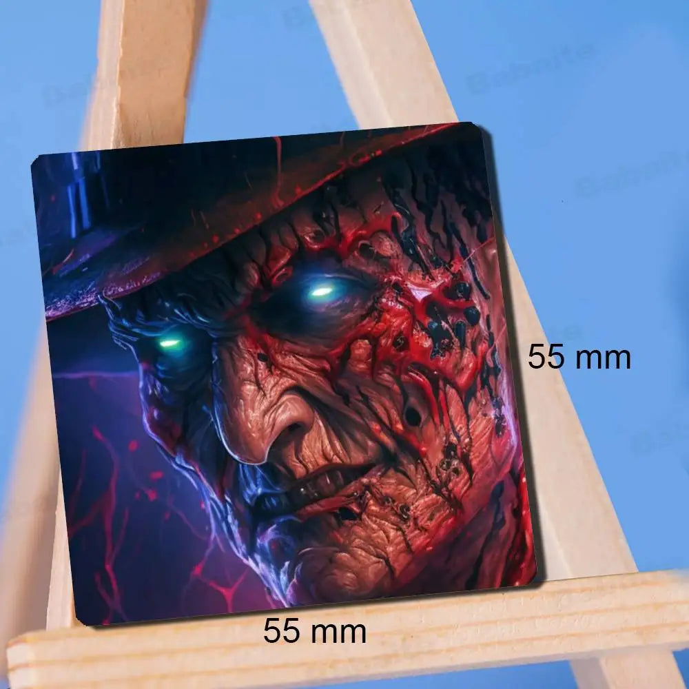 Horror Freddy Krueger Fridge Magnet Photo Personalized For Office Family Kitchen Refrigerator Friends Gift Holiday Decor