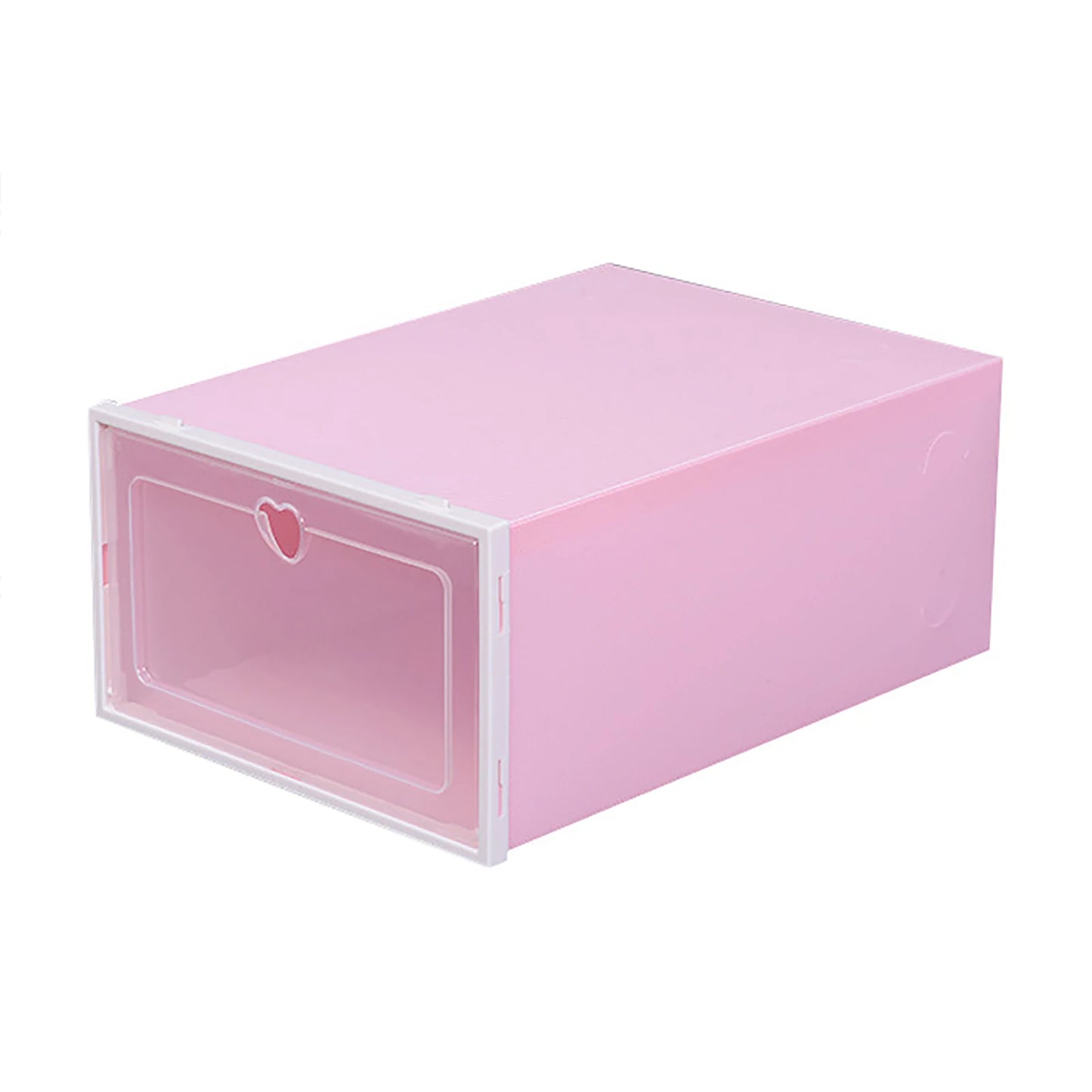 20Pcs Foldable Shoe Storage Boxes with Lids Transparent Stackable Containers Drawer Style PP Plastic Shoe Organizers