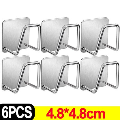 Kitchen Stainless Steel Sink Sponges Holders Self Adhesive Drain Drying Racks Wire Rag Organizer Hooks Multipurpose Wall Hooks