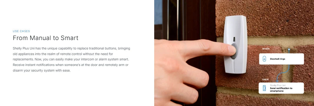 Shelly Plus Uni Smart Wi-Fi operat module Designed systems small device offers advanced automation insightful monitoring