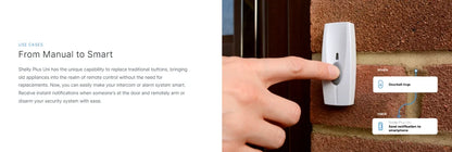 Shelly Plus Uni Smart Wi-Fi operat module Designed systems small device offers advanced automation insightful monitoring