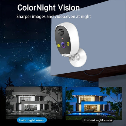 Home Battery IP Cameras Outdoor 5MP Wireless WiFi Security Human Detection Alarm Video Recording Surveillance Camera IPC360 Home
