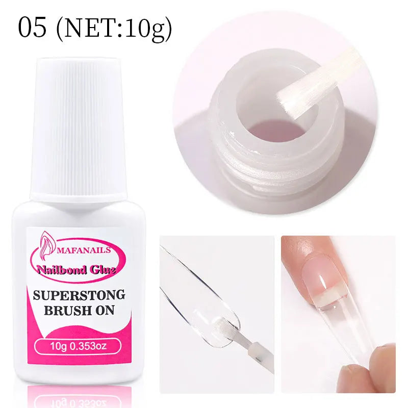 1/5/10pcs Super Strong Nail Bond Glue Acrylic Tips & Rhinestone Professional Nail Glue 2g/3g/7g/10g Fast Dry Long Lasting Glue