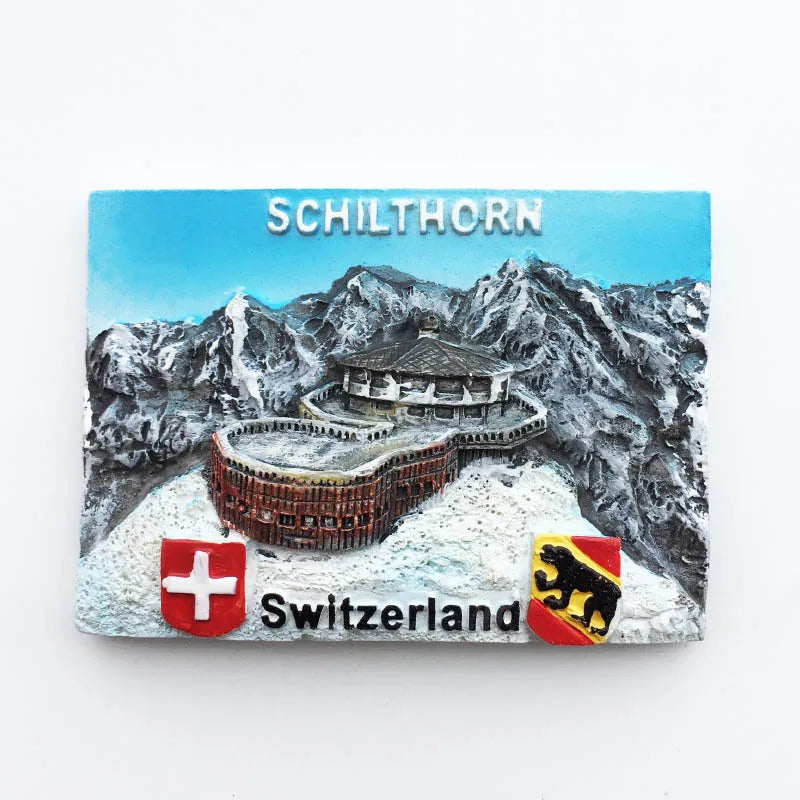 Europe Switzerland 3D Fridge Magnets Tourism Souvenir Refrigerator Magnets Sticker Collection Handicraft Decoration Articles