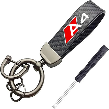 For AUDI A4 b8 b9 b6 b7 Auto accessories Multifunctional keychain leather keychain metal gift