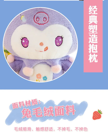 Big Size Dolls Kuromi Cartoon Anime Plush Stuffed Doll Room Decoration Peluche Pillow Kawaii Plushies Ornaments Gift