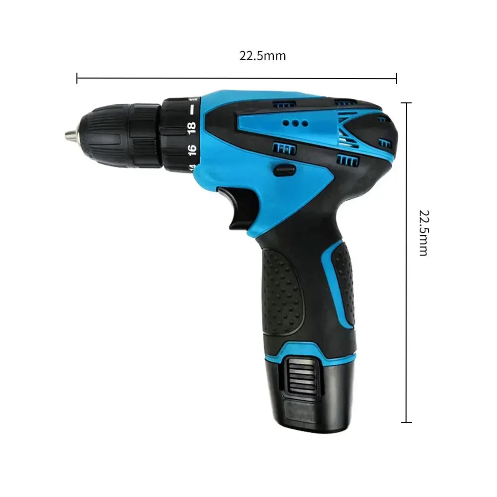 Rechargeable Lithium Battery Electric Hand Drill Electric Screwdriver Cordless Power Drills Home DIY Electric Drill