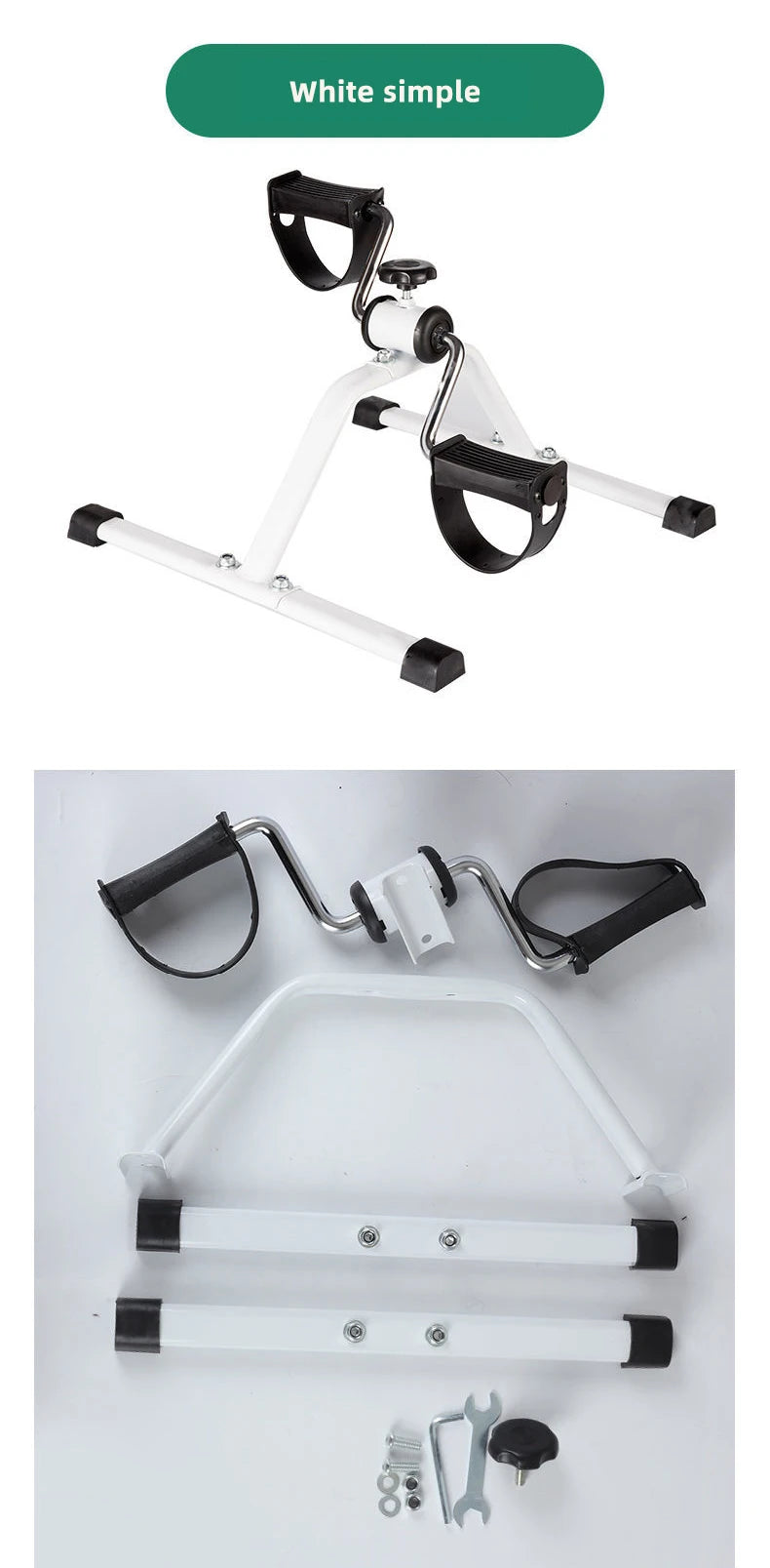 Pedals Exercise Bike Portable Mini Exercise Bike Bodybuilding Machine Elderly Rehabilitation Leg Arm Trainer Bicycle