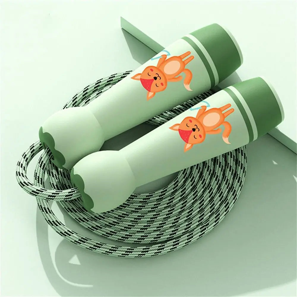 Lovely Adjustable Child Jumping Rope Fillet Design Cotton Rope Skipping Ropes Colourful Lovely Kids Jump Rope Sport Fitness
