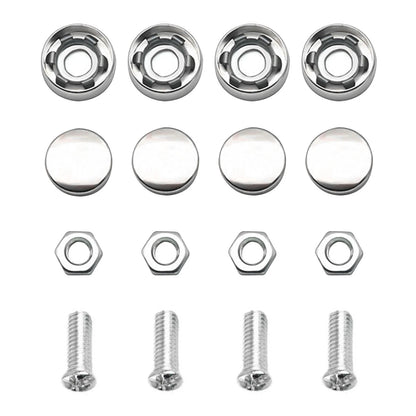 4Pcs Stainless Steel License Plate Security Screws Kit for Fastening Frame License Plate Cover Security Bolts
