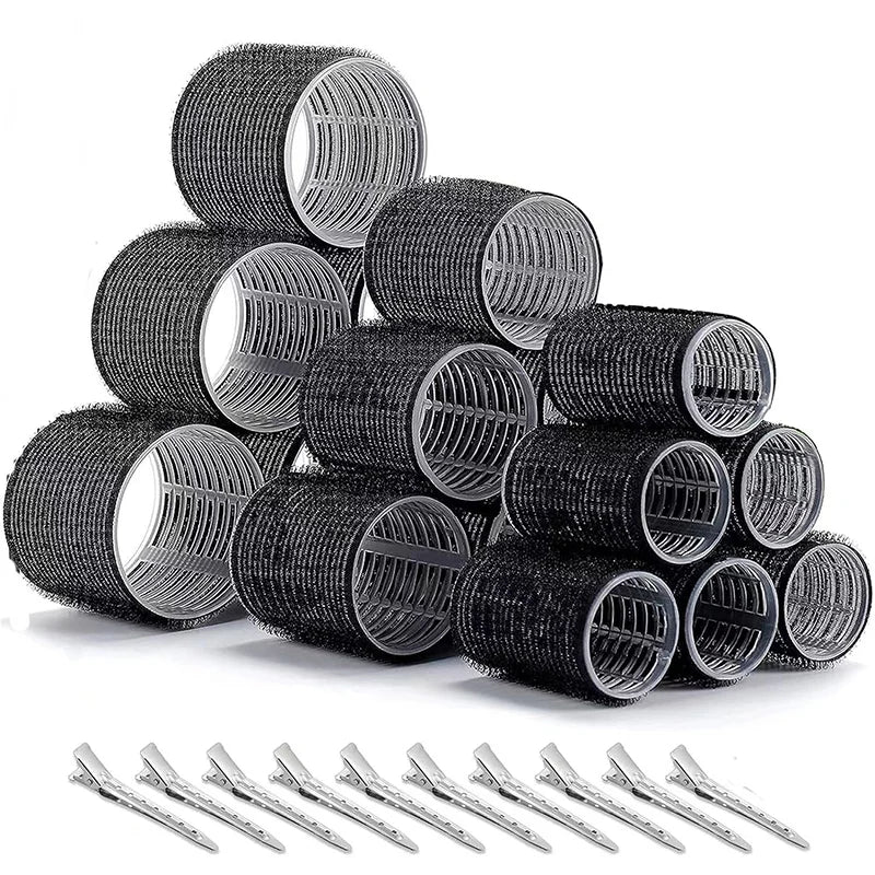 Hair Roller No Harm To Hair Magic Curler Natural Curling No Heat Hair Bangs Volume Self-adhesive Hook & Loop DIY Styling Tools