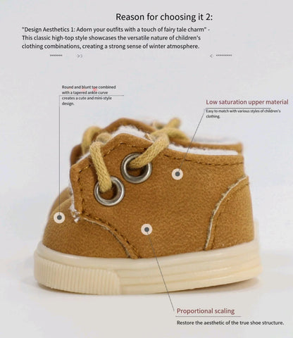 Labubu 17cm  Shoes Fashion labubu Canvas Shoes Clothes Cartoon Baby Canvas Leather Shoes Doll Universal Clothing Accessories