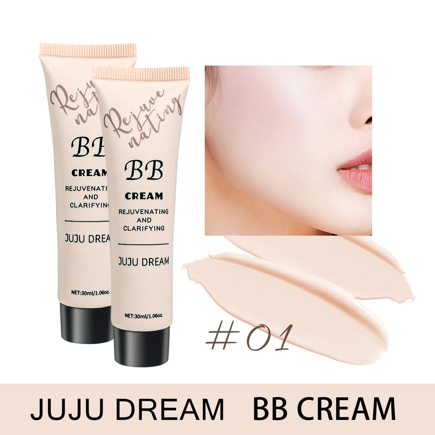 BB cream, isolation cream, liquid foundation, moisturizing, oil control, long-lasting makeup, milk, dry skin, and no powder