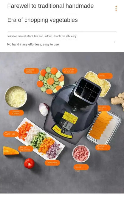 Commercial Vegetable Cutting Machine Automatic Vegetable Carrot Potato Chopper Slice Shred And Diced Quickly Cut Vegetables