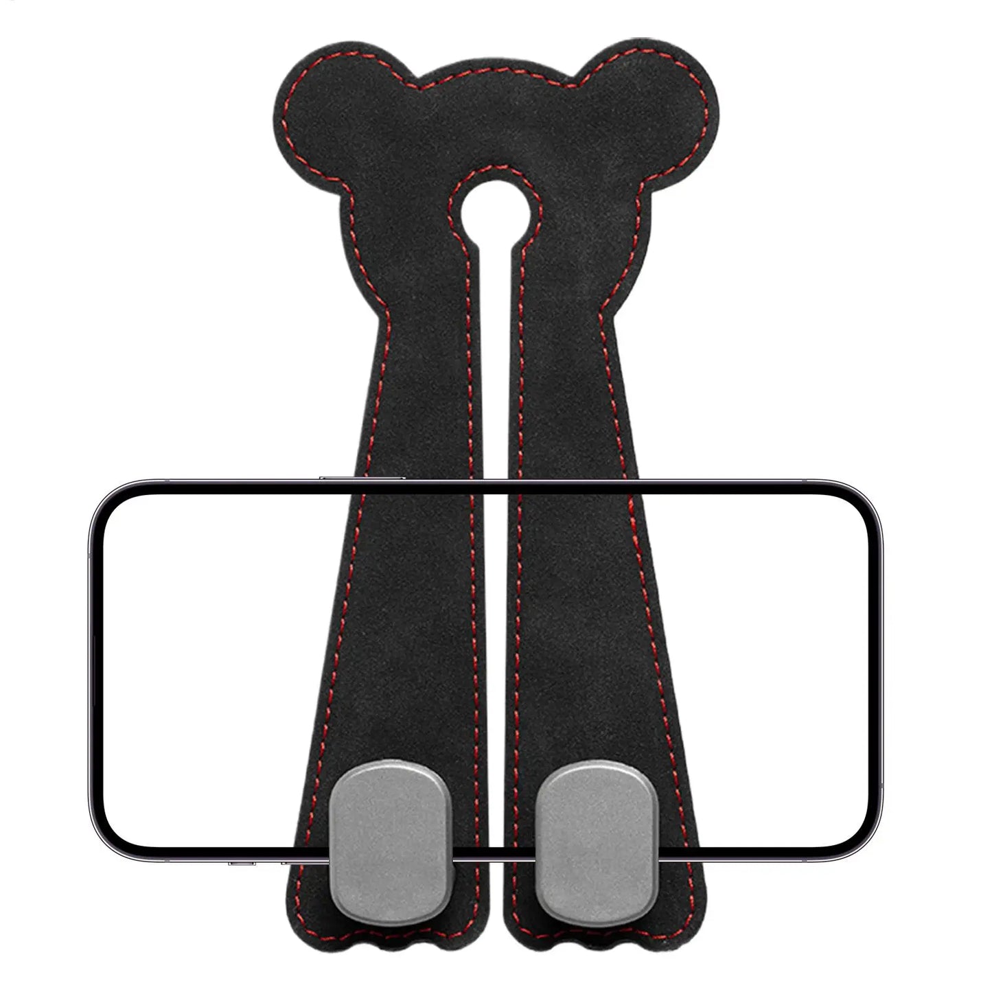 Car Seat Hooks for Headrest Leather Car Seat Headrest Double Hook Car Back Seat Headrest Hooks for Handbags