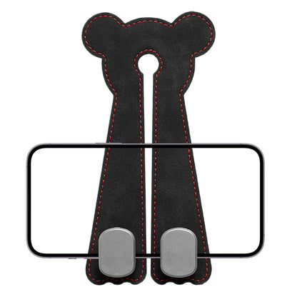 Car Seat Hooks for Headrest Leather Car Seat Headrest Double Hook Car Back Seat Headrest Hooks for Handbags