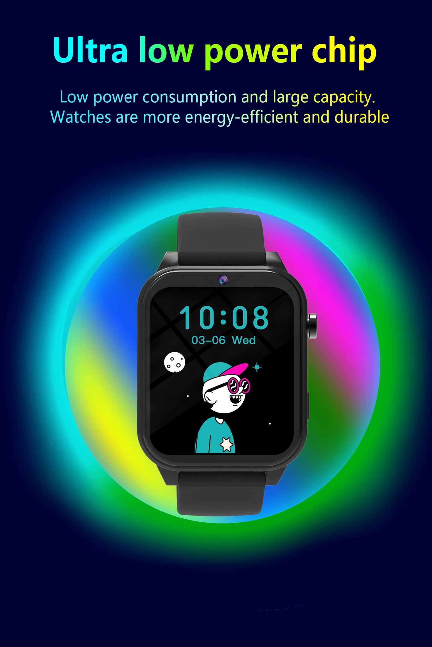 2025 New Smart Watch For Children HD Touch Screen Camera 18 Games Sleep Monitoring Alarm Clock Calculator Birthday Gift Boy Girl