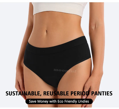 Women's Menstrual Panties Leak Proof Bikini Menstrual Strong Menstrual Cycle Absorbent Underwear Abundant Flow Menstrual Briefs
