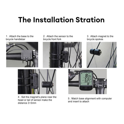 Cycling Computer Waterproof Bicycle Odometer Digital LCD Display Wired Cycling Computer Speed Calorie Test Cycling Computer