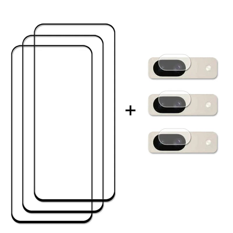 For Google Pixel 8a Glass For Google Pixel 8a Tempered Glass Full Glue Screen Camera Lens Protector Film Google Pixel 8 a Glass