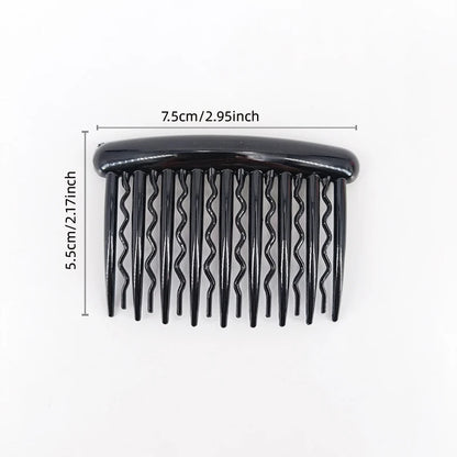 32pcs (9 teeth +11 teeth +17 teeth +23 teeth) 4 styles of 4 colors each 2 retro plastic hair comb set for women