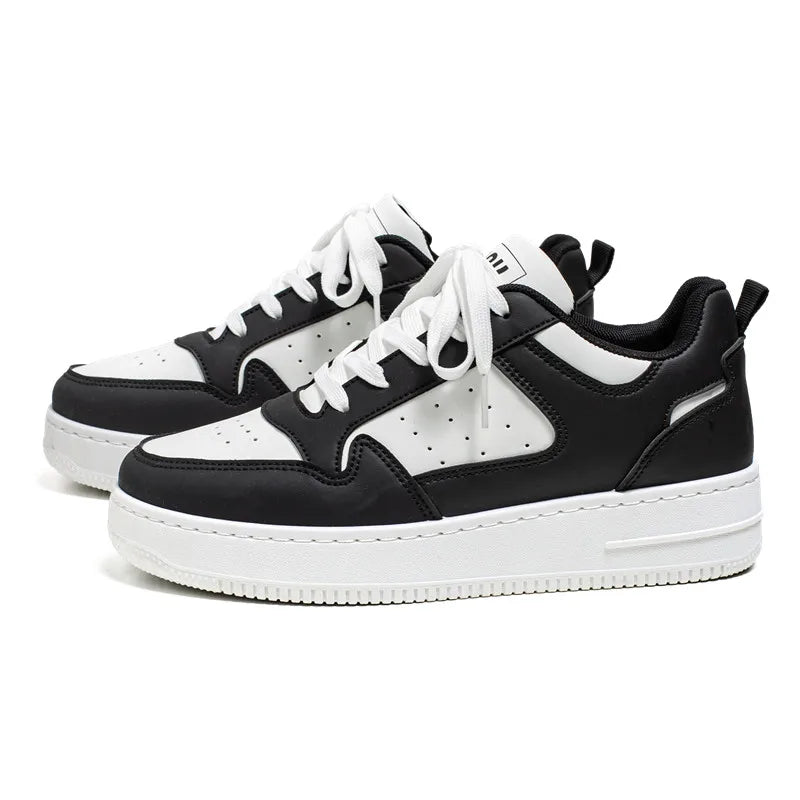 2024 Brand Leather men's Sneakers White Platform Woman Sports Sneakers Female Vulcanized Shoes Sneakers Casual Ladies Trainers