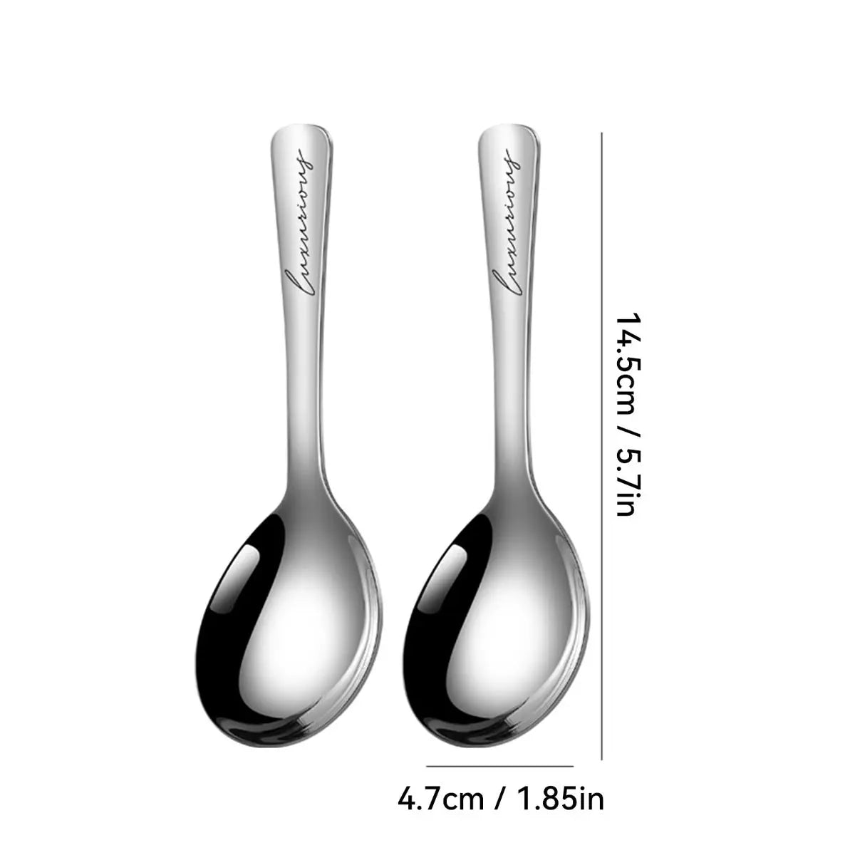 WORTHBUY 304 Stainless Steel Thickening Spoon Creative Long Handle Spoon Pot Spoon Soup Ladle Home Kitchen Essential Tools