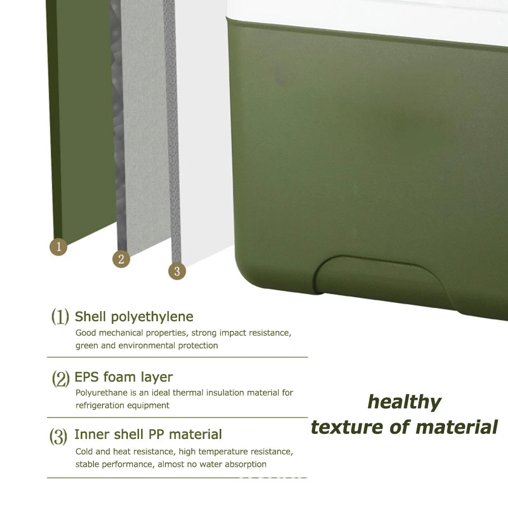 13/6L Camping Ice Box Outdoor Fridge Cooler 18L Large Capacity Portable Ice Bucket Incubator Refrigerator Car Fresh-Keeping