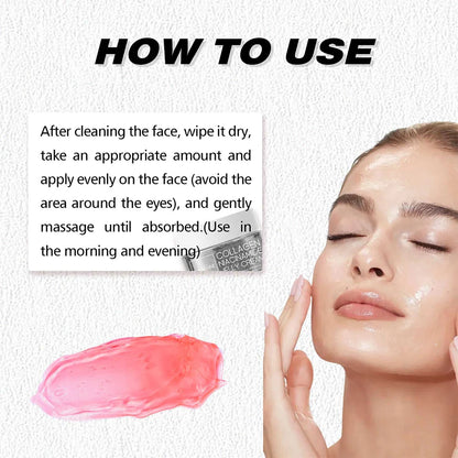 Collagen Jelly Cream Strengthen Skin Barrier 24h Glow & Lifted Moisturize Brighten Skin Niacinamide Hydrolyzed Collagen Gel