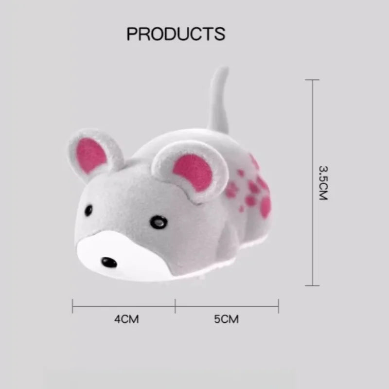Interactive Cat Toy, Moving Simulation Mouse, Automatic Electronic Mice, Cat Vibrating Mouse Toys for Kitten Indoor Exercise