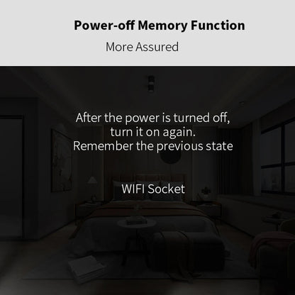 Smart Plug WiFi Socket EU Smart Socket Power Outlet Power Monitor Remote Control