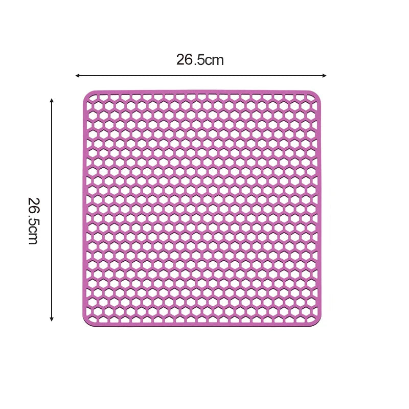 Sink Protectors for Kitchen Sink,Sink Mat,Grid Silicone Kitchen Sink Mat for Bottom of Stainless Steel Sink,Heat resistant mat