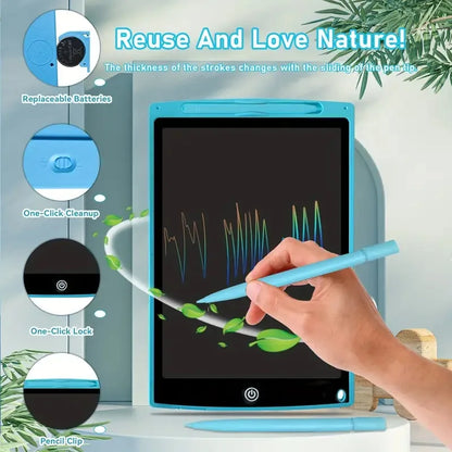 8.5Inch LCD Writing Tablet for Kids,Reusable Magic Drawing Board with Stylus,Eco-Friendly Erasable Doodle Pad Toy Gift