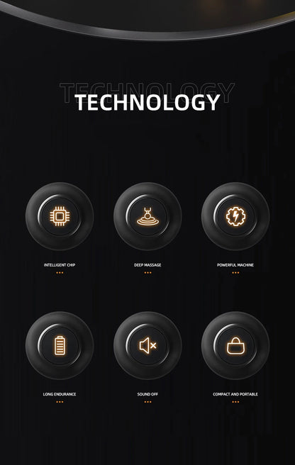 Portable Fascia Gun Deep Tissue Massage Mini Lightweight and Adjustable Speed Massage Equipment Suitable for The Whole Body