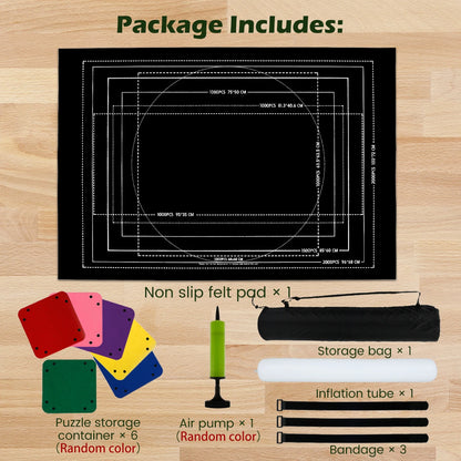 Puzzles Pad Felt Mat Up to 1500/2000/3000 Pieces Play Mat Puzzles Blanket Puzzle Accessories Easy to Use Roll Up Jigsaw