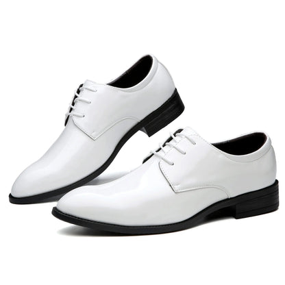 Men's Business Shoes, Casual Pointed-Toe Casual Shoes, Tuxedo, Fashionable Wedding Party Shoes for Men
