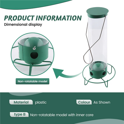 WON Droll Yankees Squirrel-Proof Wild Bird Feeder Outdoor Patio Wrought Iron Hanging Bird Feeder