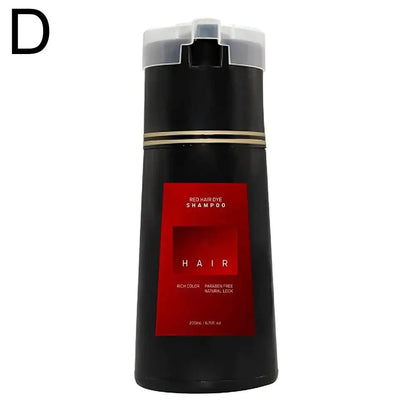 200ML Hair Coloring Shampoo Dye Shampoo For Covering Gray White Shampoo Black Brown Purple Hair Colouring Shampoo Hair Care
