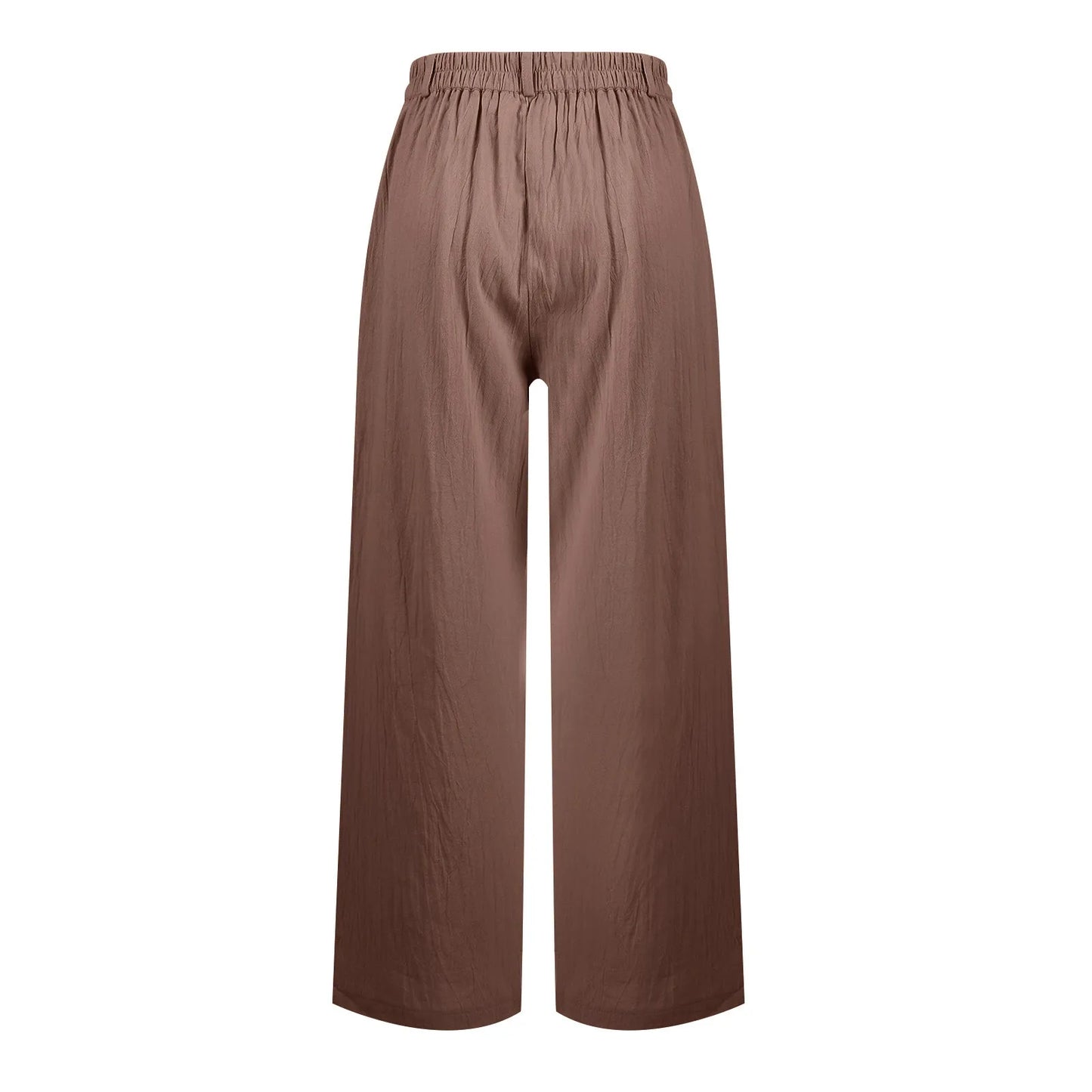 Womens Casual Wide Leg Pants High Waisted Button Down Straight Long Trousers Palazzo Pants Elegant Woman Flared Pants Youthful