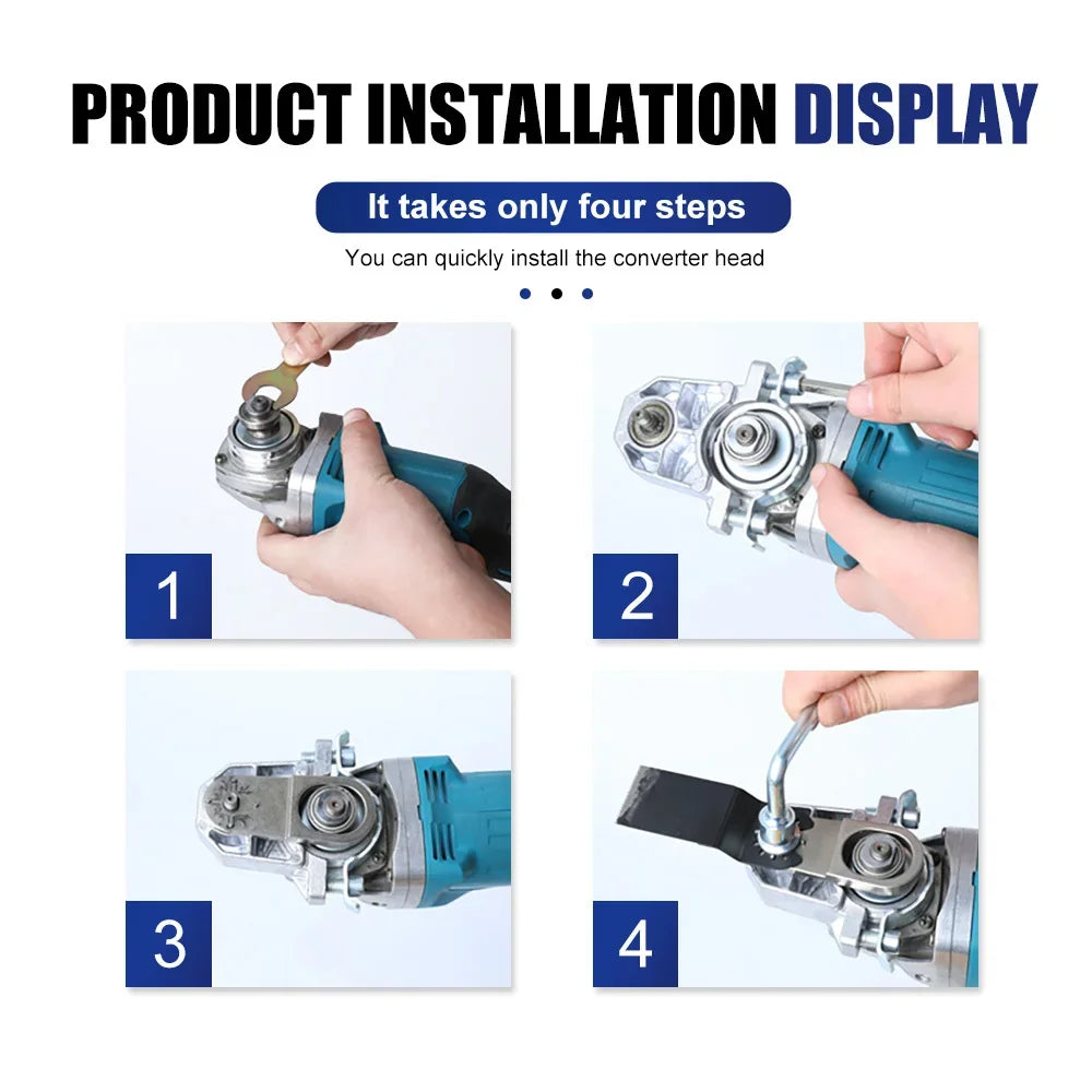 Professional Angle Grinder Changed To Universal Treasure Multifunctional Tools of Cutting Polishing Shovelling Cleaning